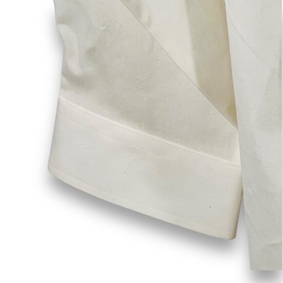 Talbots Ivory Popover Shirt Polished Long Sleeve 16W NWT - Picture 6 of 12